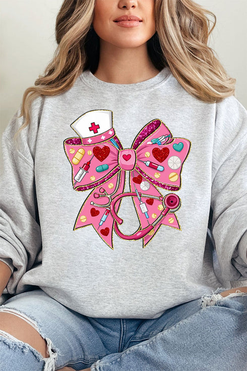 Nurse At Heart Unisex NuBlend Crew Sweatshirt