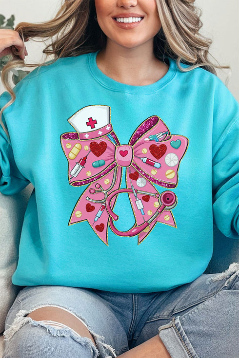 Nurse At Heart Unisex NuBlend Crew Sweatshirt