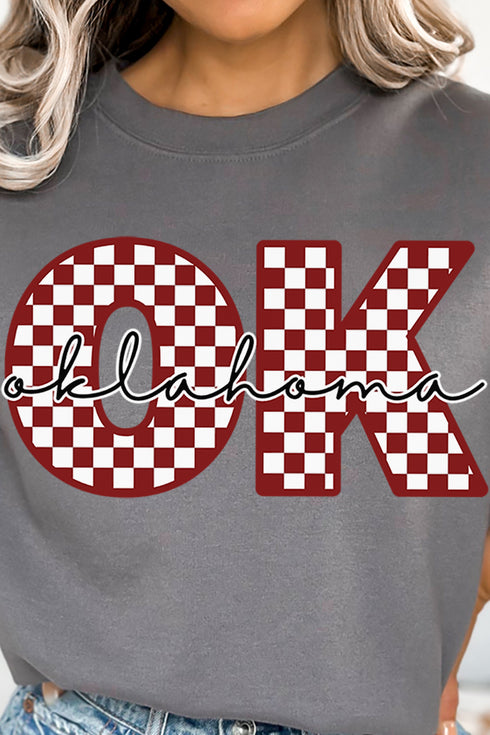 Oklahoma Checkered Unisex NuBlend Crew Sweatshirt