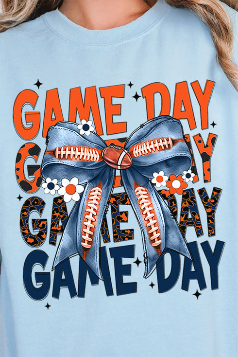 Orange & Blue Stacked Gameday Unisex NuBlend Crew Sweatshirt