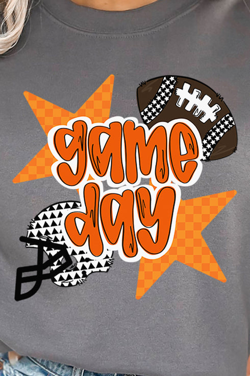 Orange Football Fever Unisex NuBlend Crew Sweatshirt