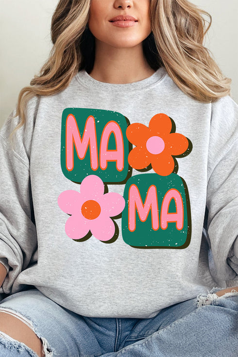 Orange Groovy Mama Unisex NuBlend Crew Sweatshirt