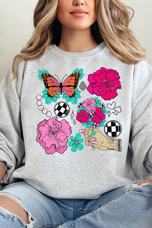Butterfly Outlaw Girly Unisex NuBlend Crew Sweatshirt