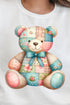 Patchwork Teddy Bear Unisex NuBlend Crew Sweatshirt