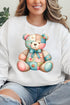 Patchwork Teddy Bear Unisex NuBlend Crew Sweatshirt