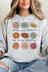 Peace and Kindness Daisy Unisex NuBlend Crew Sweatshirt