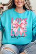 Pink Bow Love Like Jesus Unisex NuBlend Crew Sweatshirt