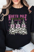 Pink North Pole Christmas Tree Farm Unisex NuBlend Crew Sweatshirt