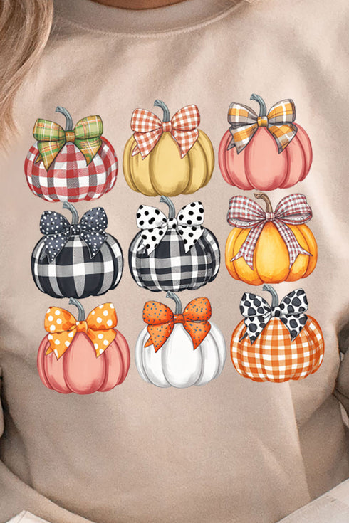 Plaid About Pumpkins Unisex NuBlend Crew Sweatshirt