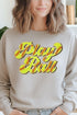 Play Ball Softball Faux Chenille Patch Transfer Unisex NuBlend Crew Sweatshirt