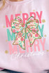 Preppy Blossom Merry Christmas Unisex NuBlend Crew Sweatshirt