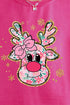 Preppy Blossom Reindeer Unisex NuBlend Crew Sweatshirt