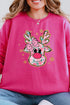 Preppy Blossom Reindeer Unisex NuBlend Crew Sweatshirt