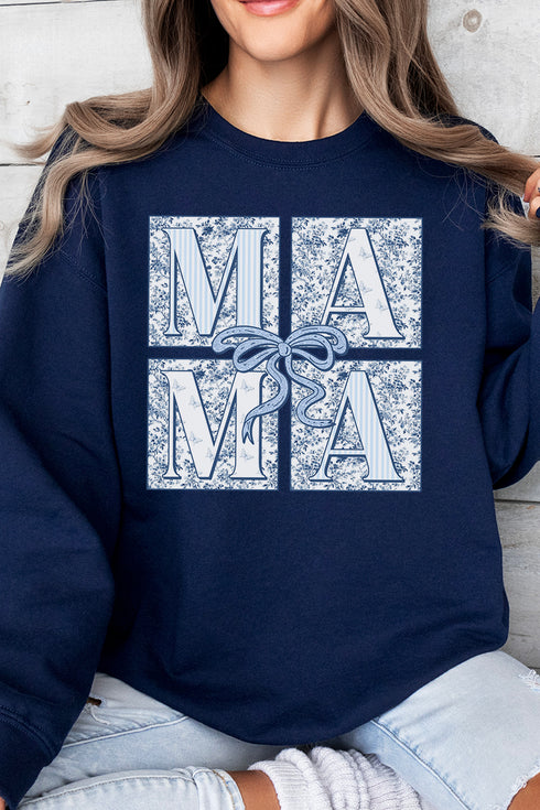 Preppy Blue Mama Unisex NuBlend Crew Sweatshirt