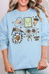 Preppy Game Day Doodle Unisex NuBlend Crew Sweatshirt