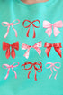 Preppy Valentine Bows Unisex NuBlend Crew Sweatshirt