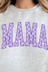 Purple Checkered Mama Unisex NuBlend Crew Sweatshirt