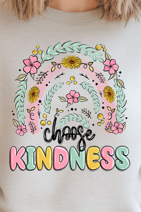 Rainbow Choose Kindness Unisex NuBlend Crew Sweatshirt