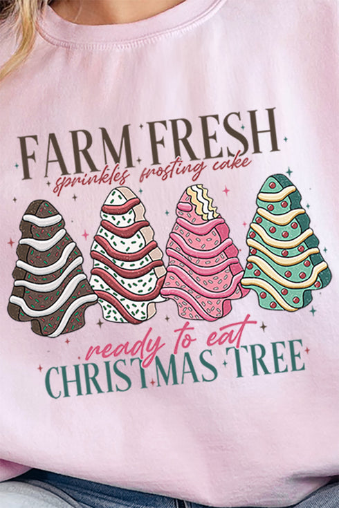 Ready To Eat Christmas Trees Unisex NuBlend Crew Sweatshirt