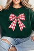 Red Gingham Bow Unisex NuBlend Crew Sweatshirt