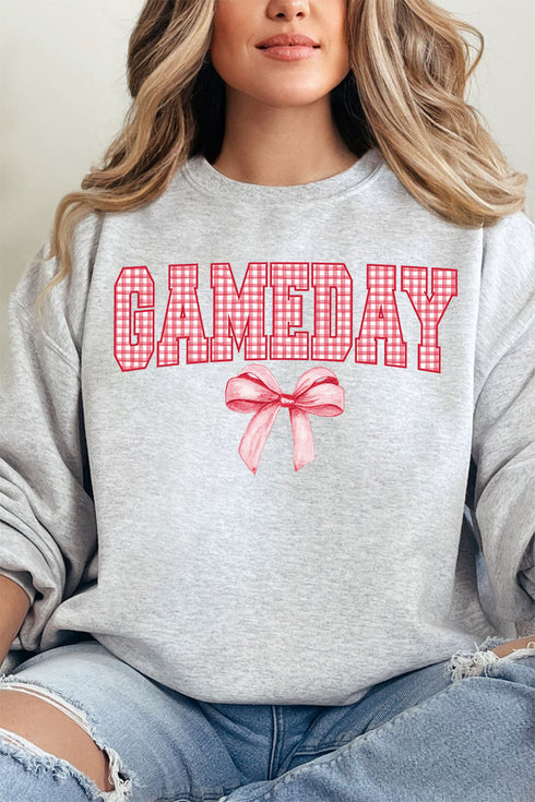 Red Gingham Gameday Unisex NuBlend Crew Sweatshirt