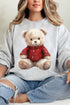 Red Vintage Teddy Bear Unisex NuBlend Crew Sweatshirt
