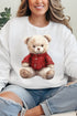 Red Vintage Teddy Bear Unisex NuBlend Crew Sweatshirt