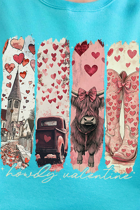 Retro Howdy Valentine Unisex NuBlend Crew Sweatshirt