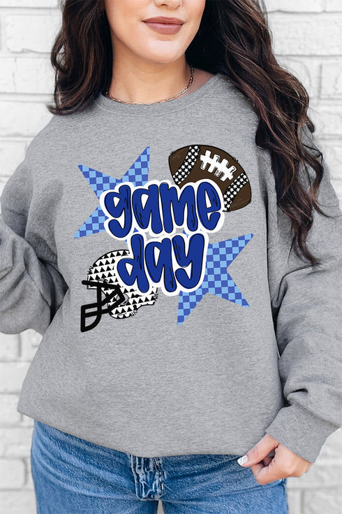 Royal Blue Football Fever Unisex NuBlend Crew Sweatshirt