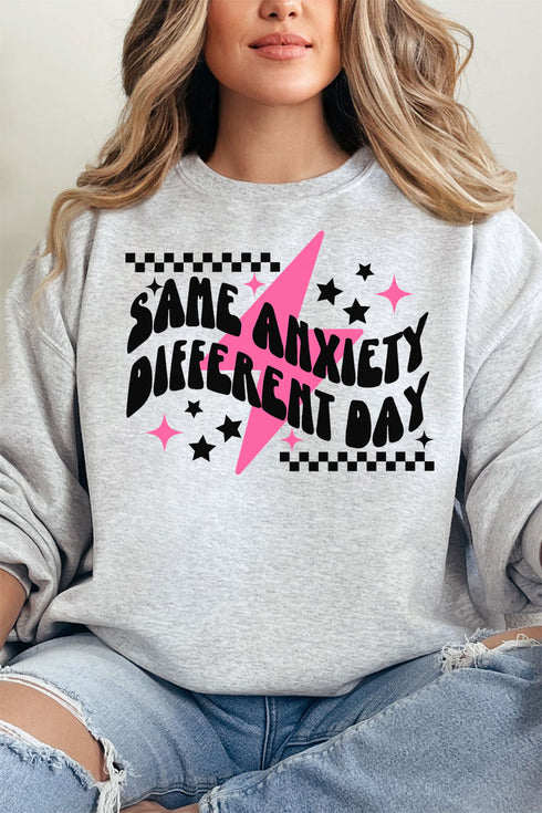Same Anxiety Different Day Unisex NuBlend Crew Sweatshirt