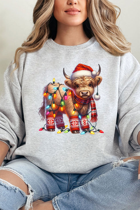 Santa Cow Twinklehoof Unisex NuBlend Crew Sweatshirt