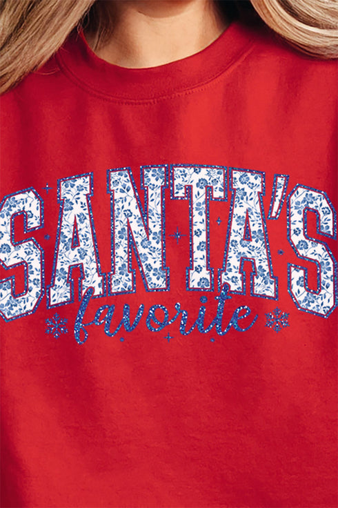 Santa's Favorite Chinoiserie Unisex NuBlend Crew Sweatshirt