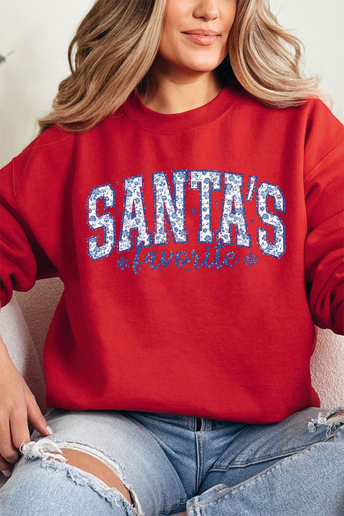 Santa's Favorite Chinoiserie Unisex NuBlend Crew Sweatshirt