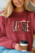 Santa's Favorite Elf Nurse Unisex NuBlend Crew Sweatshirt