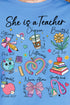 She Is A Teacher Unisex NuBlend Crew Sweatshirt