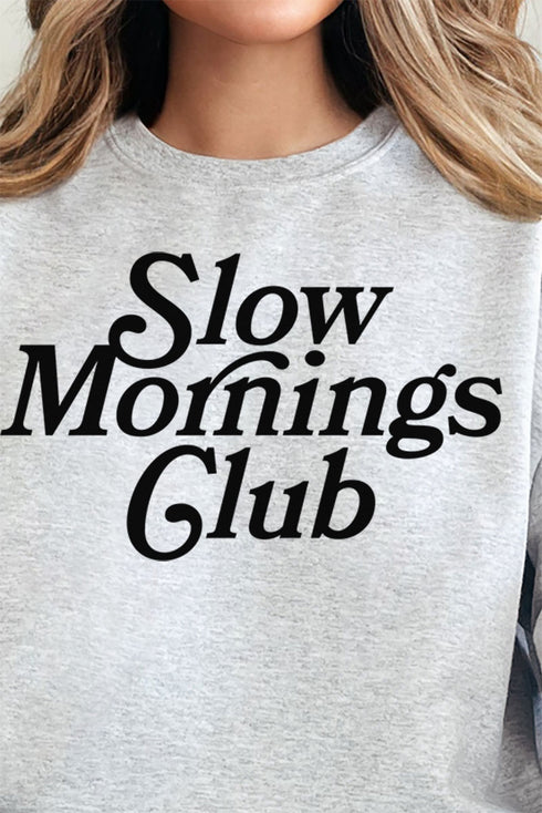 Slow Mornings Club Unisex NuBlend Crew Sweatshirt