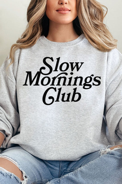 Slow Mornings Club Unisex NuBlend Crew Sweatshirt