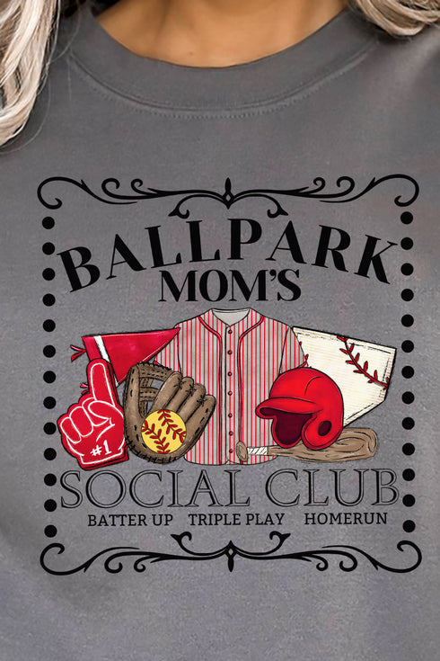 Softball Ballpark Moms Social Club Unisex NuBlend Crew Sweatshirt