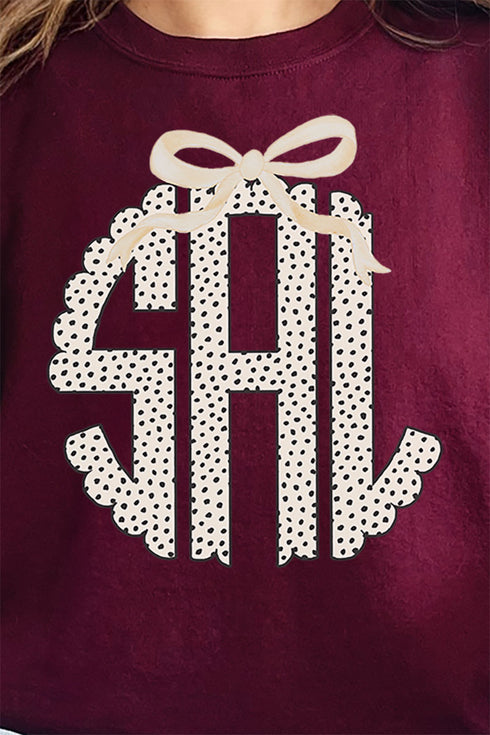 Speckle 3 Letter Monogram Unisex NuBlend Crew Sweatshirt