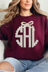 Speckle 3 Letter Monogram Unisex NuBlend Crew Sweatshirt