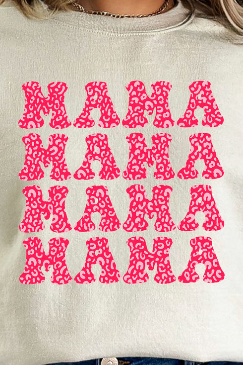 Stacked Cheetah Mama Unisex NuBlend Crew Sweatshirt