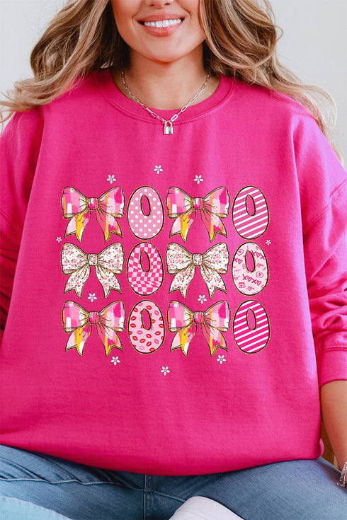 Stacked Coquette XOXO Unisex NuBlend Crew Sweatshirt