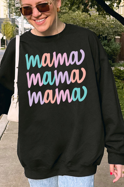 Stacked Pastel Mama Unisex NuBlend Crew Sweatshirt