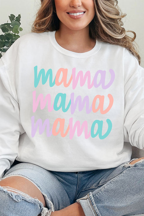 Stacked Pastel Mama Unisex NuBlend Crew Sweatshirt