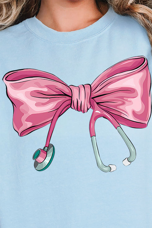 Stethoscope Bow Unisex NuBlend Crew Sweatshirt