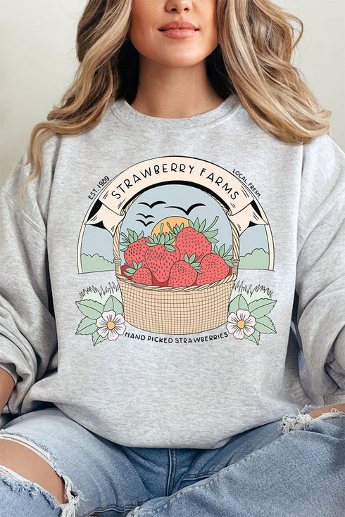 Strawberry Farms Unisex NuBlend Crew Sweatshirt