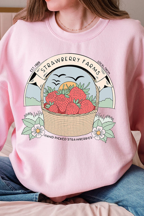 Strawberry Farms Unisex NuBlend Crew Sweatshirt
