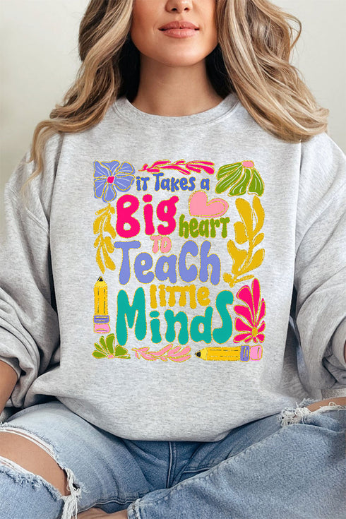 Takes A Big Heart To Teach Unisex NuBlend Crew Sweatshirt