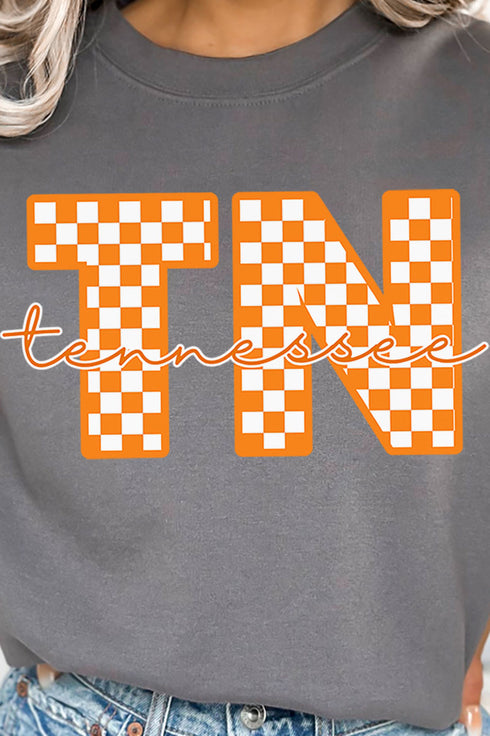 Tennessee Checkered Unisex NuBlend Crew Sweatshirt