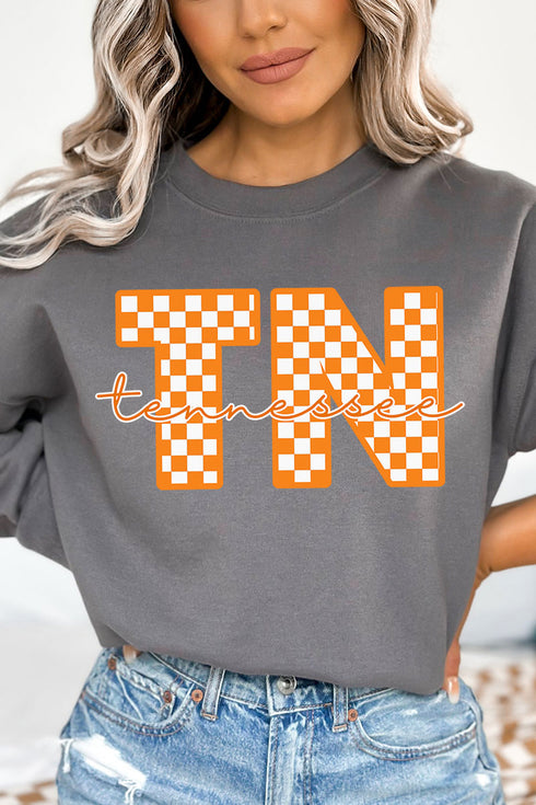 Tennessee Checkered Unisex NuBlend Crew Sweatshirt